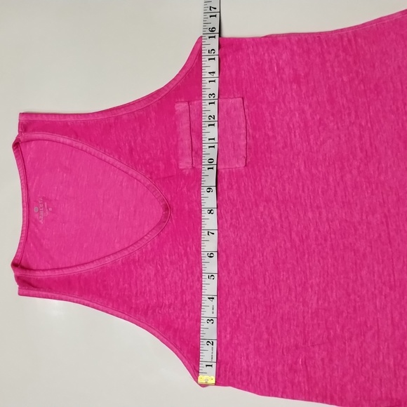 Athleta Pocket Front Burn Out Hot Pink Active Tank Top - Picture 3 of 15